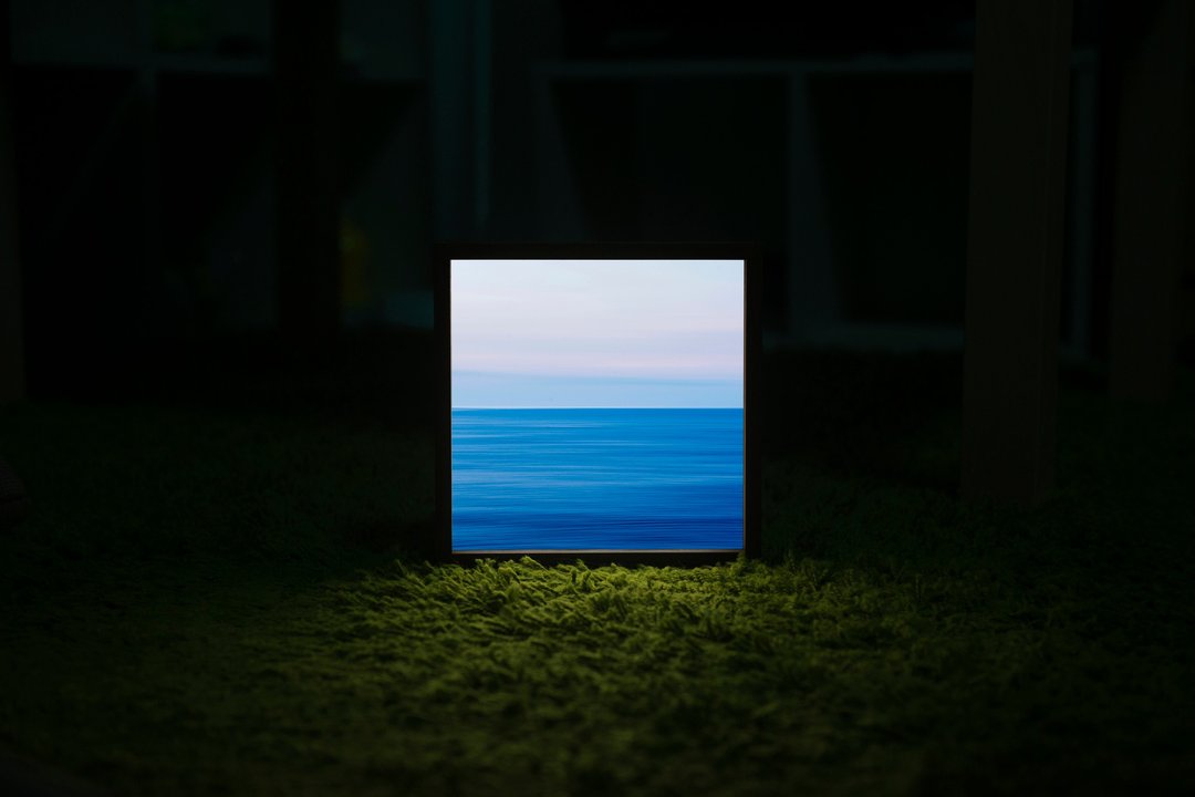 Lighto光印样  Mini灯箱  漂流(aPo) - 画框/相框 - 木头 蓝色