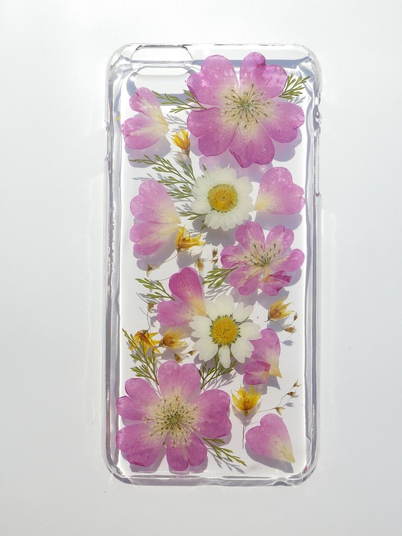 Anny's workshop手作押花手机保护壳，适用于Apple iphone 6 plus，粉色玫瑰 - 手机壳/手机套 - 纸 粉红色