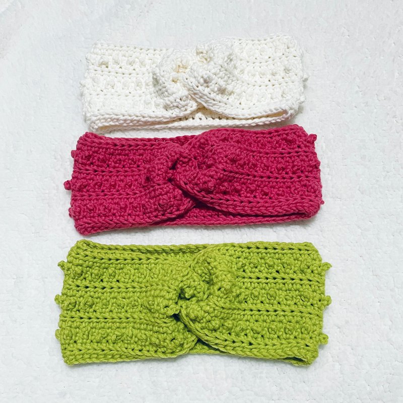 Aprilnana_手工编织发带 - 发饰 - 棉．麻 多色