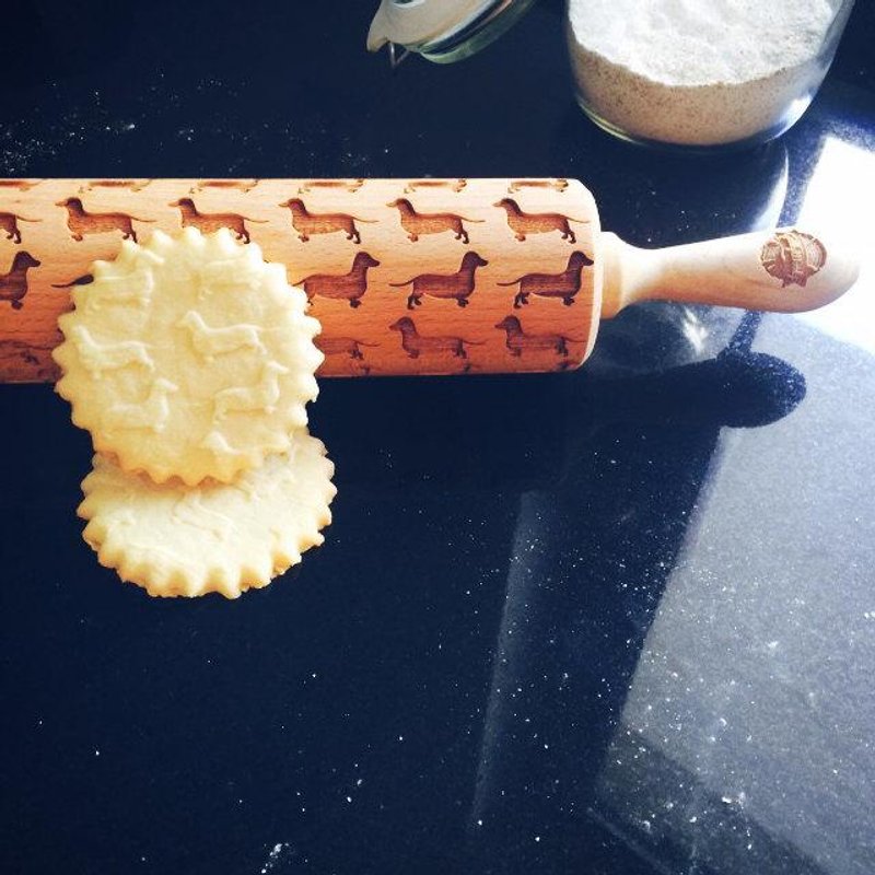 Dachshund rolling pin * DACHSHUND - 厨房用具 - 木头 