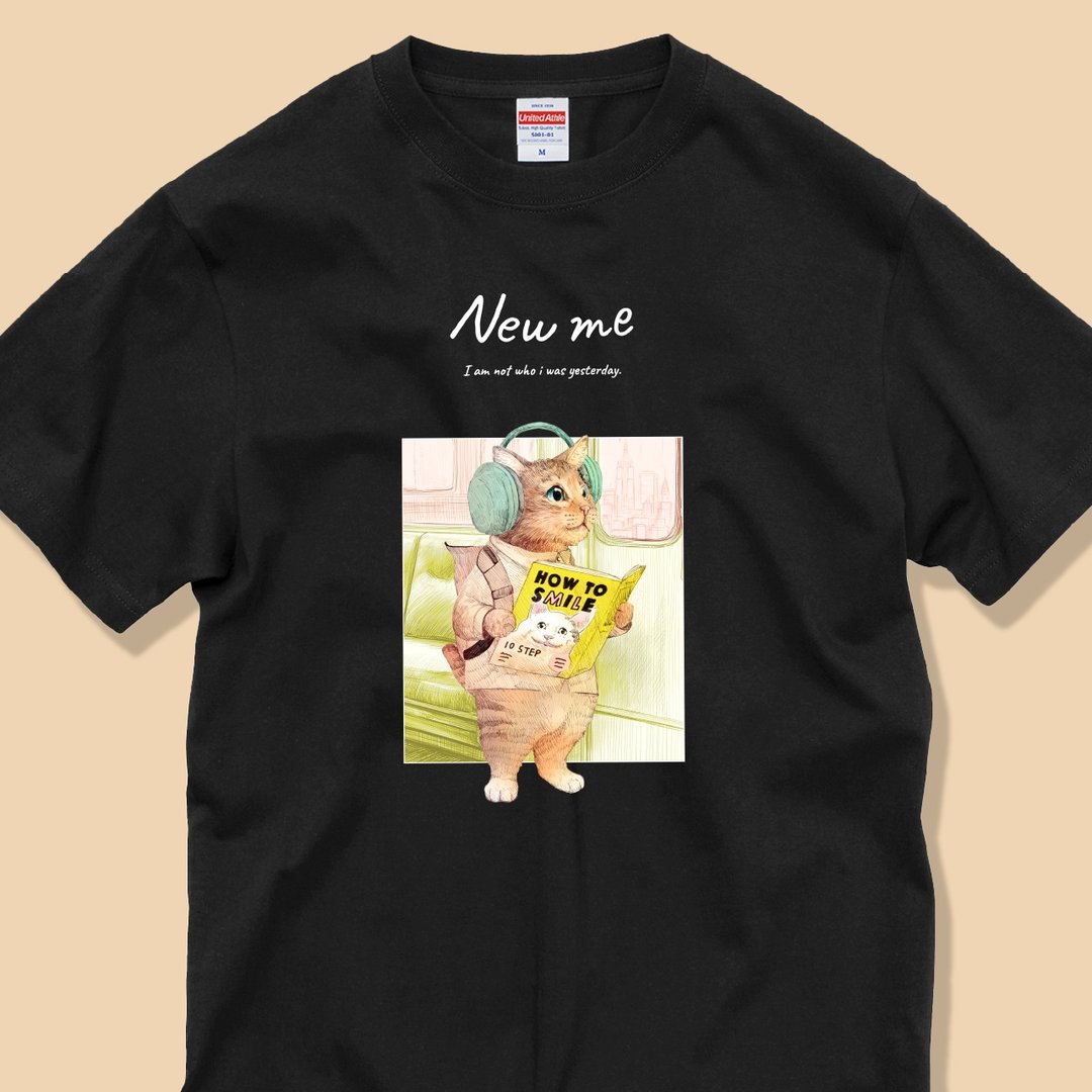 NEW ME 明天能否展露笑颜 / Classic Cotton T-Shirt - 女装 T 恤 - 棉 白色