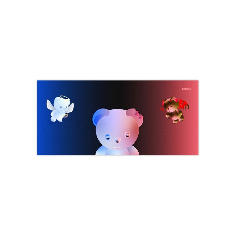 CRIIICHI古治 天使魔鬼 全景明信片 - 卡片/明信片 - 纸 多色