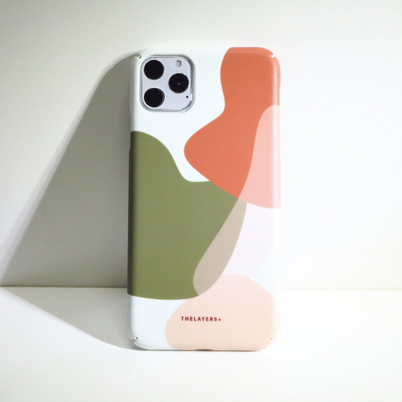 订制独一无二 | 深绿色红色花瓣抽象北欧图案 | 定制全包手机壳 - 手机壳/手机套 - 塑料 多色