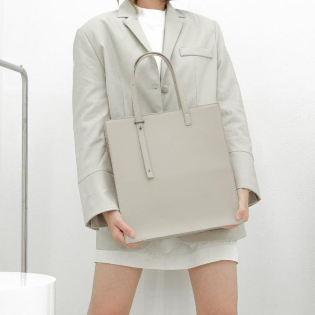 RUST BRAND / TOTE WORKET - LIGHT GRAY - 公文包/医生包 - 人造皮革 灰色