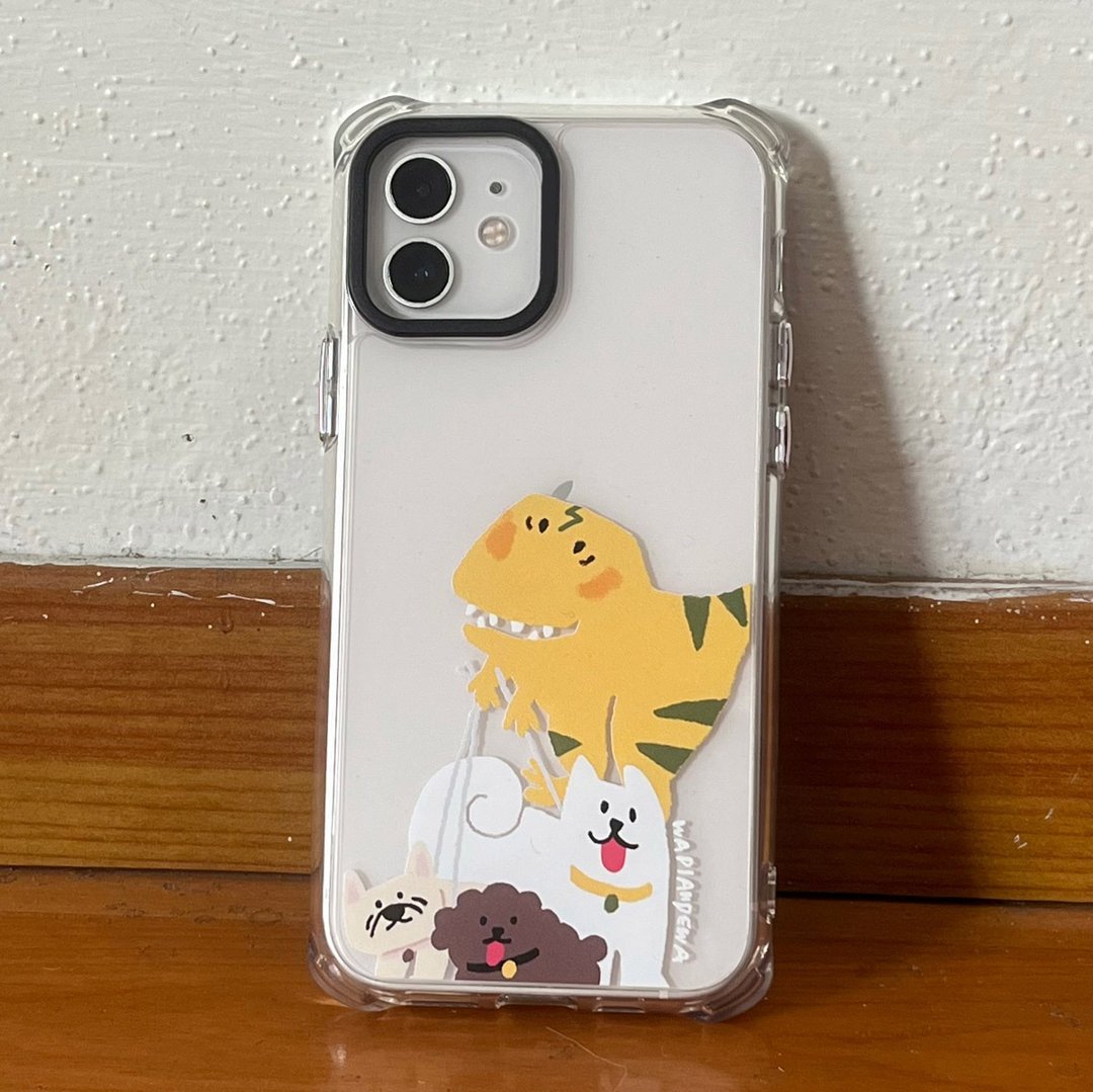暴龙遛狗狗们 - iphone 手机壳 - 手机壳/手机套 - 塑料 透明