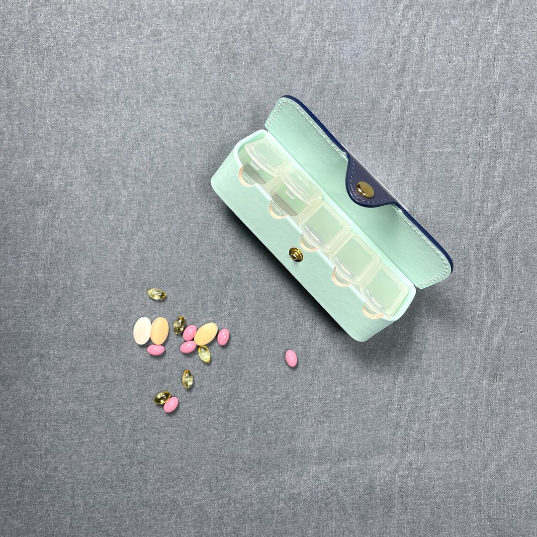 Mercury真皮长形 药盒/收纳盒 - 收纳用品 - 真皮 蓝色