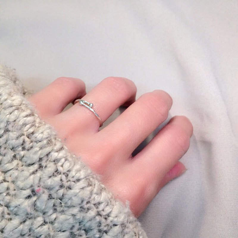 情人节礼物 纯银戒指 金工戒指DIY - 好运来 - 金工/饰品 - 纯银 