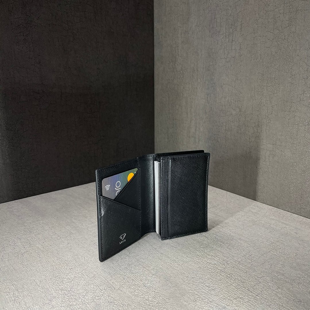 SACA sahib X card holder - 名片夹/名片盒 - 碳纤维 黑色