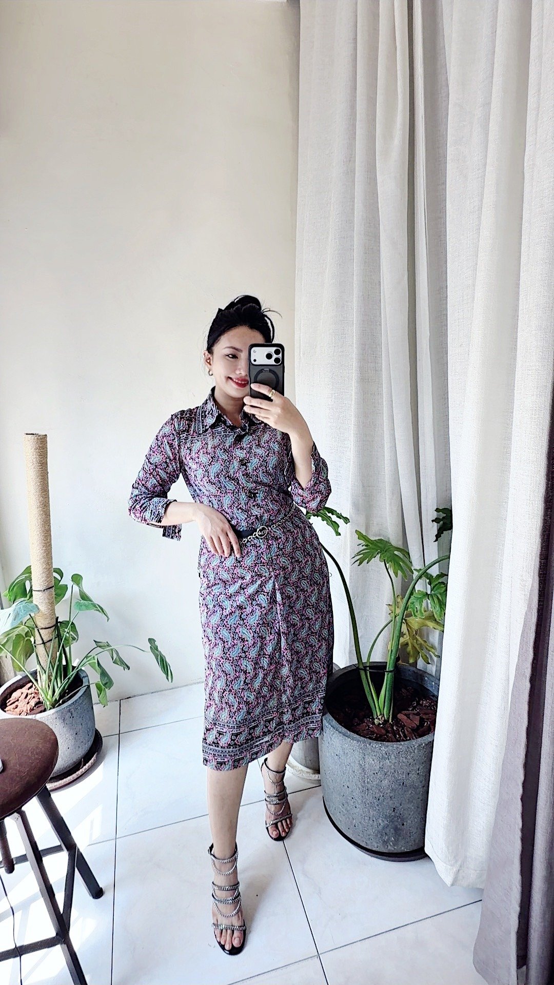 变形虫长裙洋装连身裙连衣裙古着ドレス Dress - 洋装/连衣裙 - 其他材质 多色