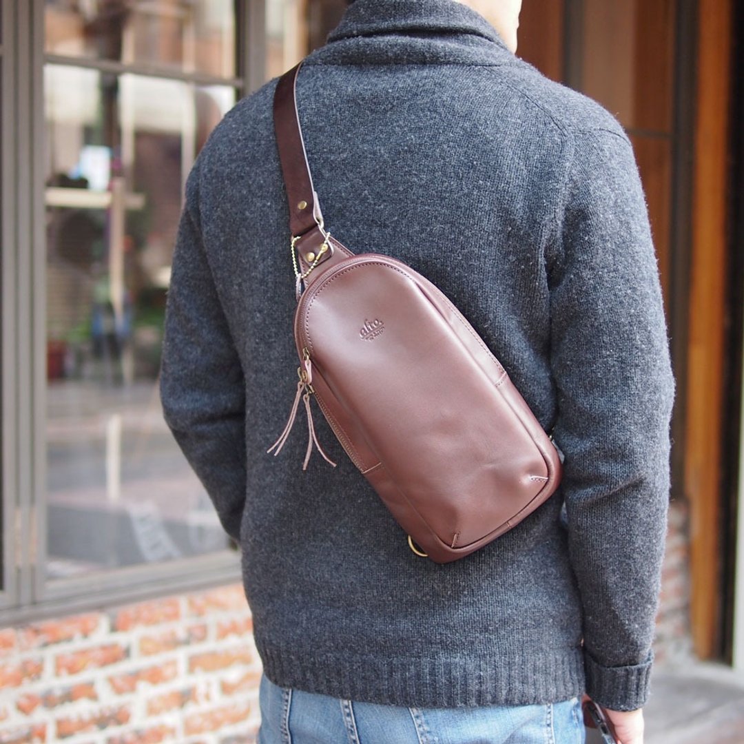 城市冒险 日本牛皮侧背包 Made in Japan by by ALTO - 侧背包/斜挎包 - 真皮 