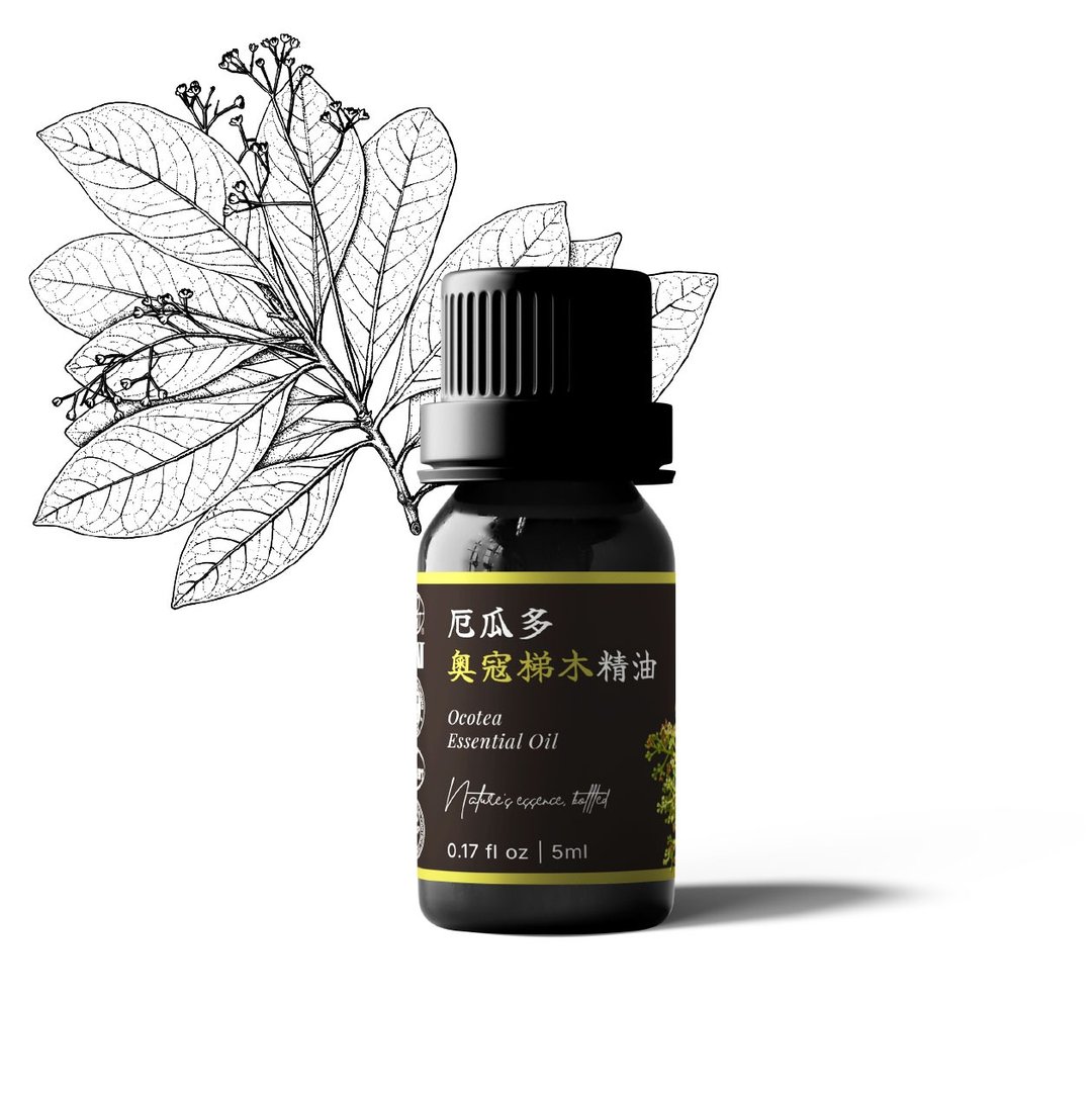 【卡佛香】厄瓜多尔尔奥寇梯木精油 - 香薰/精油/线香 - 玻璃 黑色