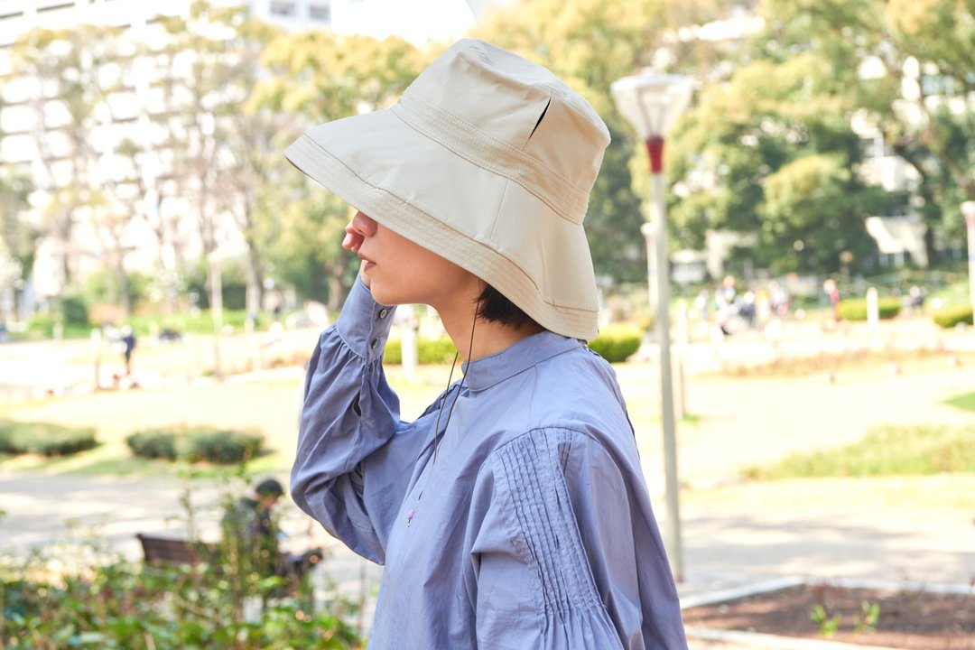 【体感降温10度】Cocagel 抗UV防晒遮阳帽 - 帽子 - 棉 卡其色