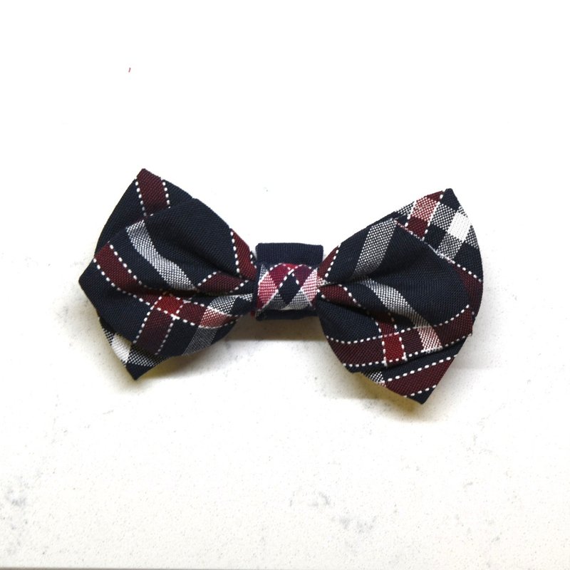 狗狗海军蓝宠物领结-不含项圈、牵绳【ZAZAZOO】 - 项圈/牵绳 - 棉．麻 蓝色