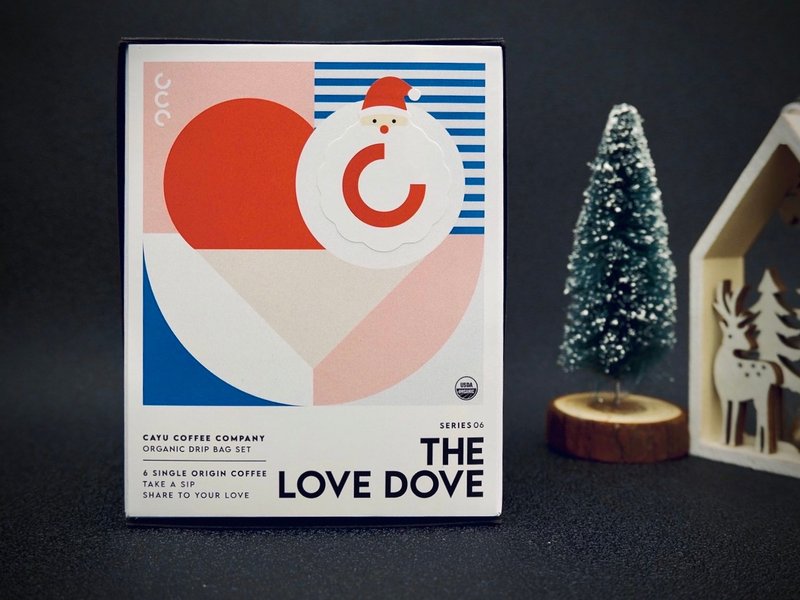 【12月11日出货/限量】THE LOVE DOVE (X'MAS VER) - 咖啡 - 纸 黑色
