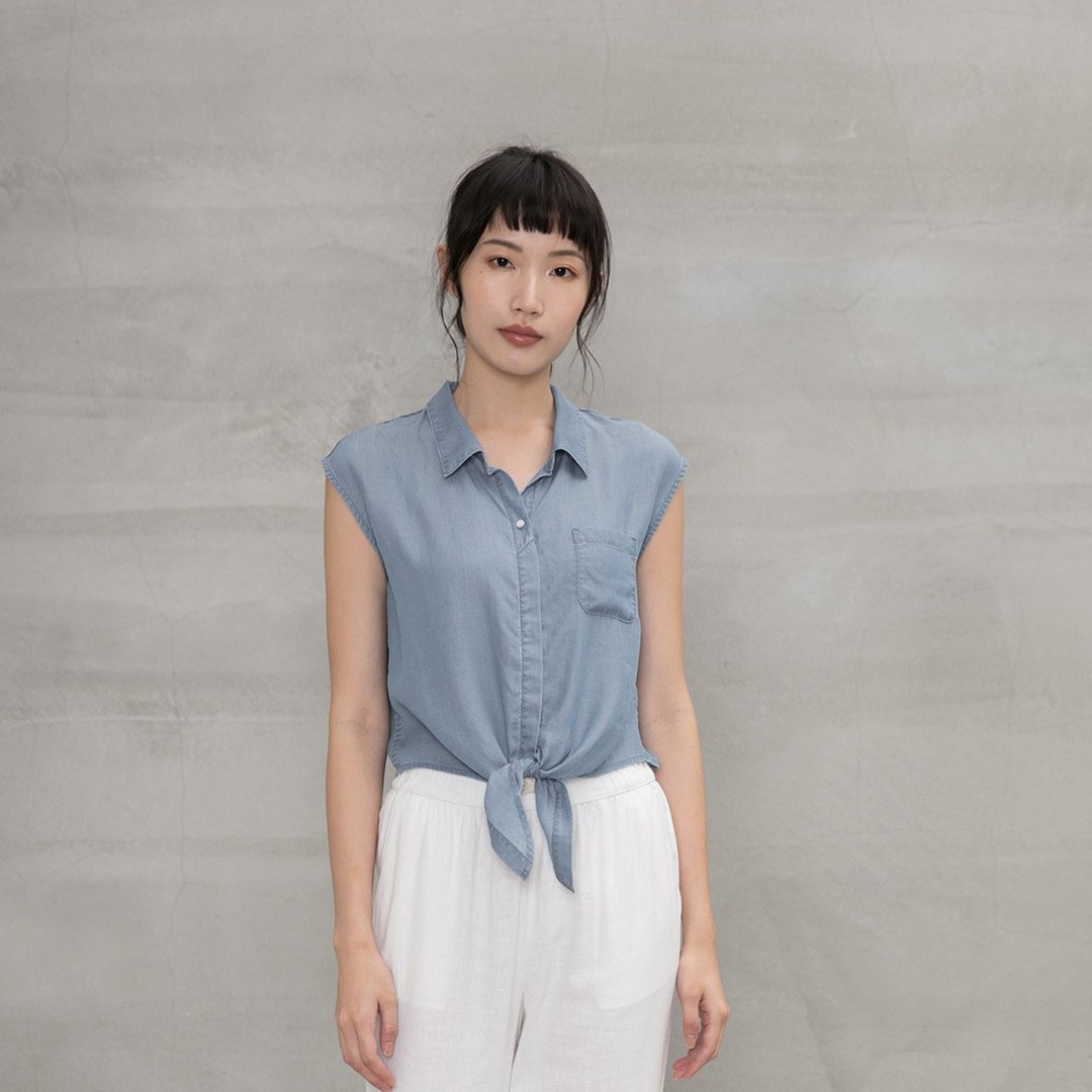 悠然自在丹宁衬衫 Lesuire Promenade Denim Shirt - 女装上衣 - 棉．麻 多色