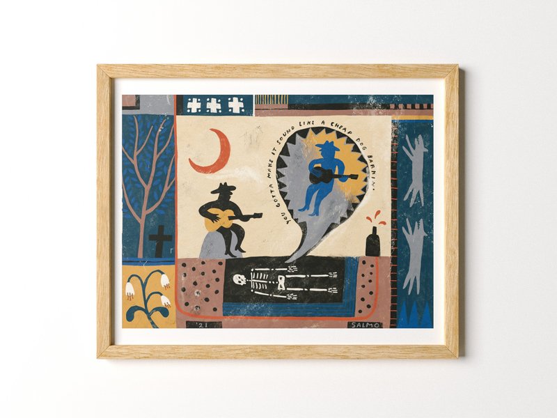 Cheap Dog - 印刷画/挂画/海报 - 海报/装饰画/版画 - 纸 卡其色