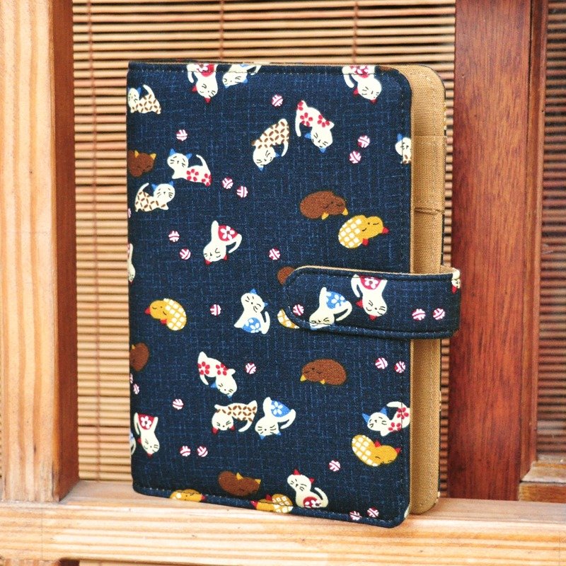 Creer 2017年度B6/32K 6孔1日1页日志/万用手册/活页手帐-猫太郎 - 笔记本/手帐 - 纸 蓝色