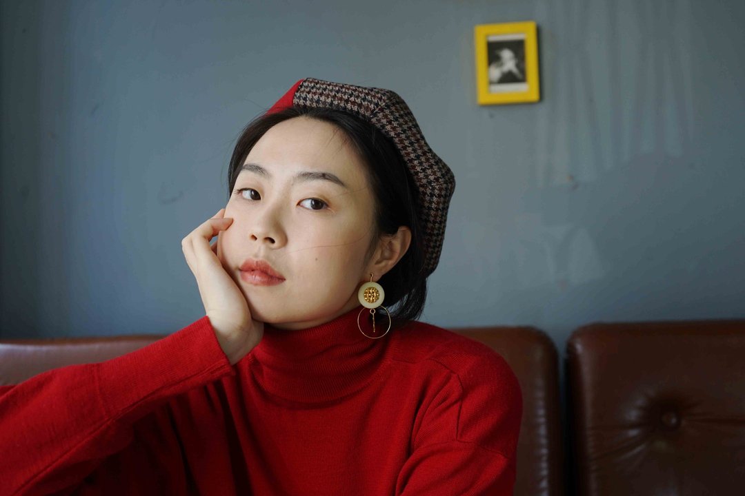 设计手作-复古英伦风Tweed怀旧粗毛呢拼色红色系南瓜贝雷帽 - 帽子 - 羊毛 红色