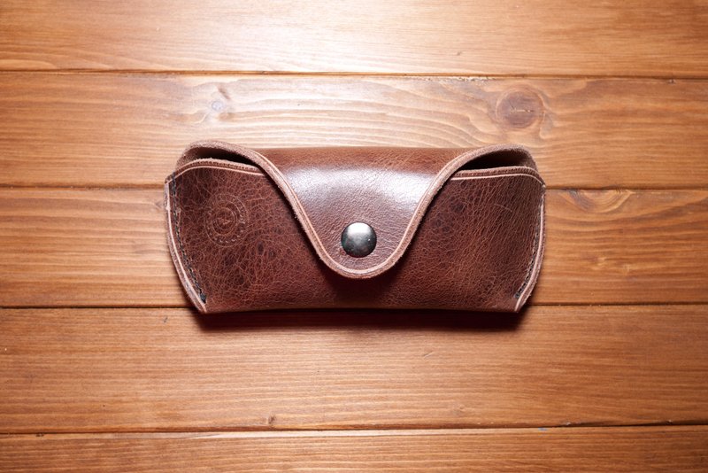 Dreamstation 皮革鞄研所，植鞣革手工制作眼镜盒，墨镜盒，眼镜皮套，墨镜皮套，笔袋 - 眼镜/眼镜框 - 真皮 咖啡色