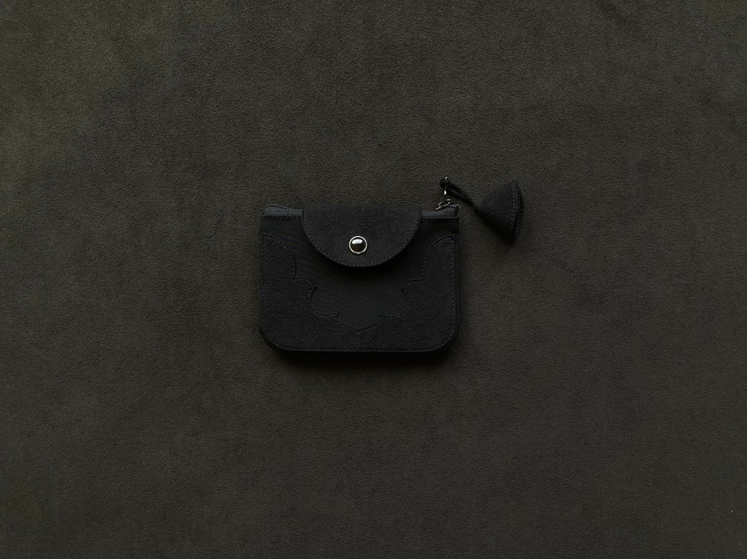 temple coin purse ( black ) - 零钱包 - 聚酯纤维 黑色