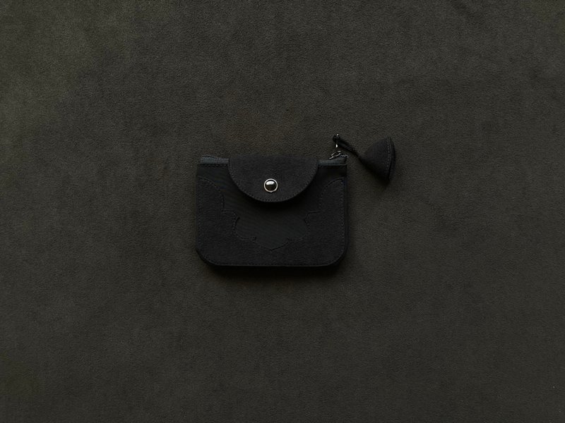 temple coin purse ( black ) - 零钱包 - 聚酯纤维 黑色