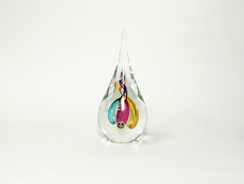 喜悦之心The heart of joy-水滴型琉璃-绿黄粉 - 摆饰 - 琉璃 