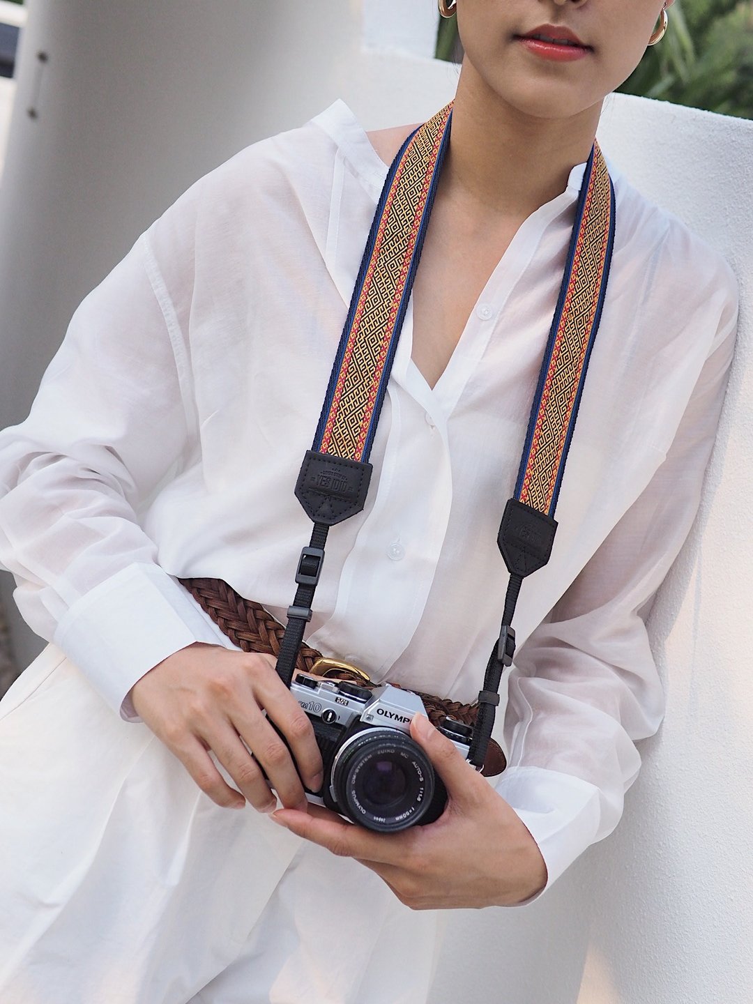 Golden Thai Style  / LARGE  SIZE / CAMERA STRAP by YESIDID - 相机背带/脚架 - 人造皮革 金色