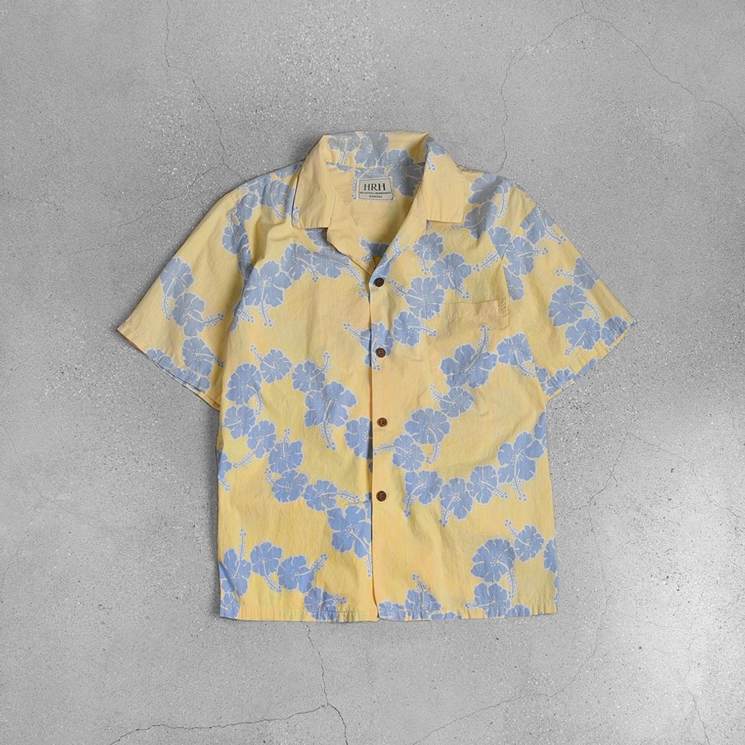 Vintage Aloha Shirts 夏威夷衫 / Vintage 古着 - 男装衬衫 - 棉．麻 金色
