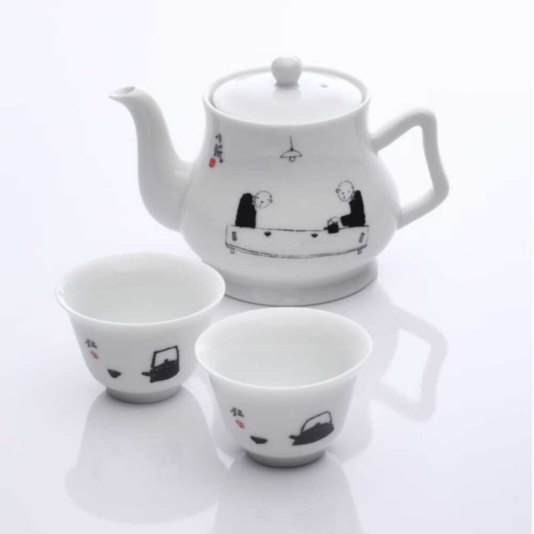 【一期一会】茶具组-一壶二杯组合/李萧锟艺术大师联名款 - 茶具/茶杯 - 其他材质 