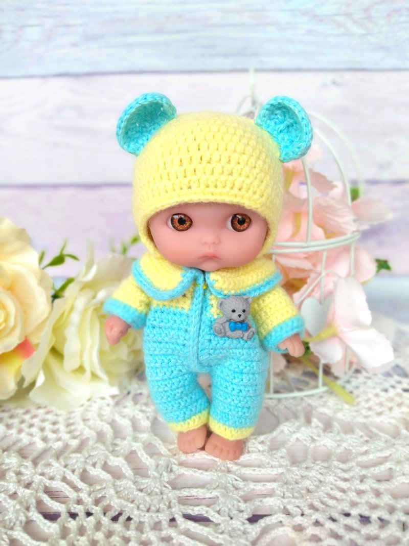 Berenguer doll clothes - lil cutesie overall - berenguer doll overall - 玩具/玩偶 - 竹 多色