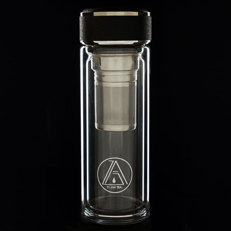 【NG商品】乙今双玻璃冲泡瓶3.0 与 潜水布保护套 - 水瓶/水壶 - 玻璃 白色