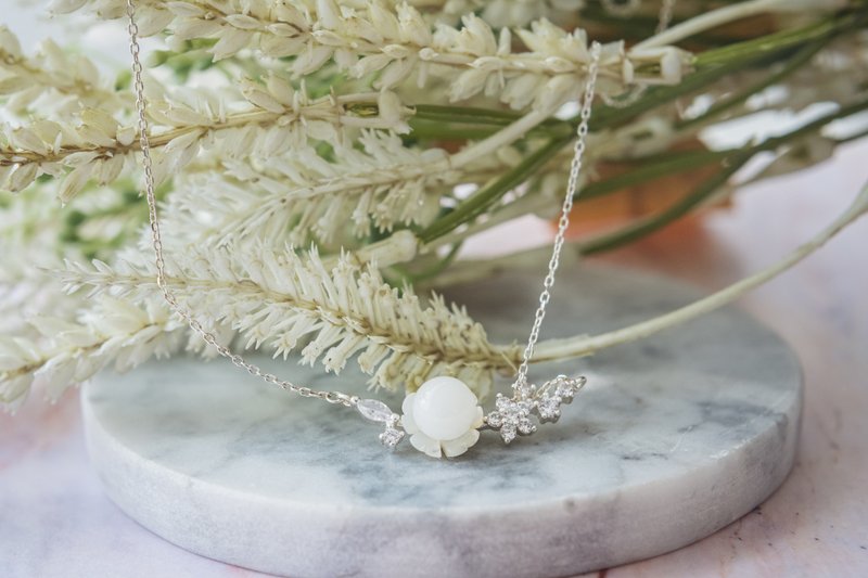 绽美925纯银项链 - 项链 - 纯银 银色