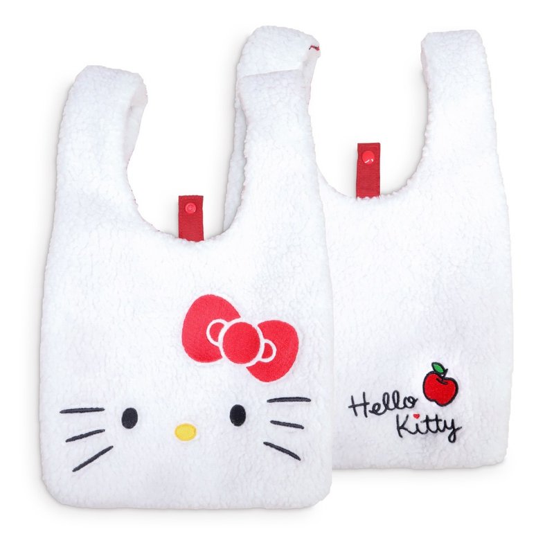 murmur 毛毛便当包│ Hello Kitty (大头) - 手提包/手提袋 - 聚酯纤维 白色