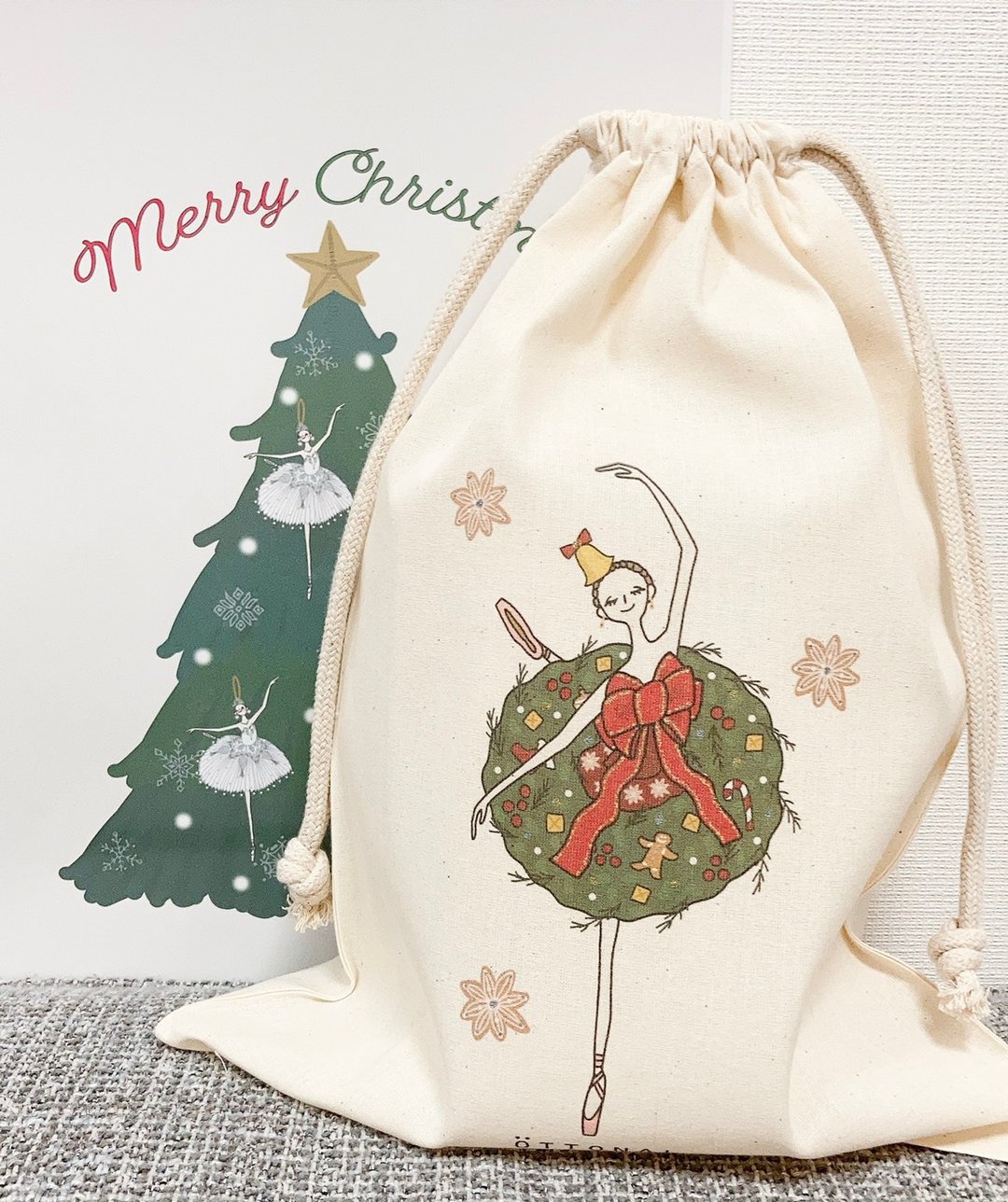 Ballerina Cotton Purse - 其他 - 棉．麻 白色