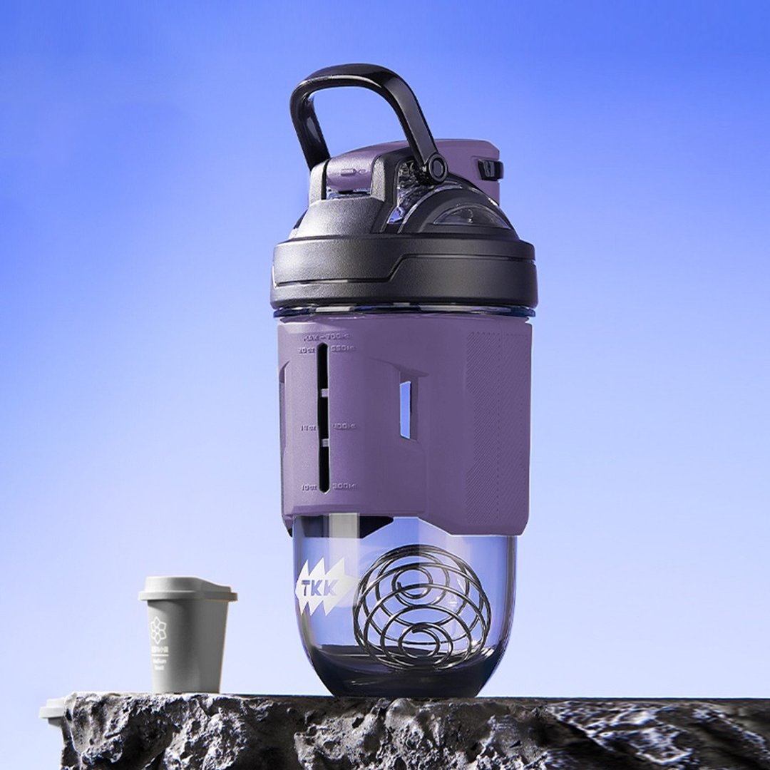 【TKK】美国进口Tritan 专业级T-Max能量摇摇杯 水壶700ML-木槿紫 - 水瓶/水壶 - 其他材质 紫色