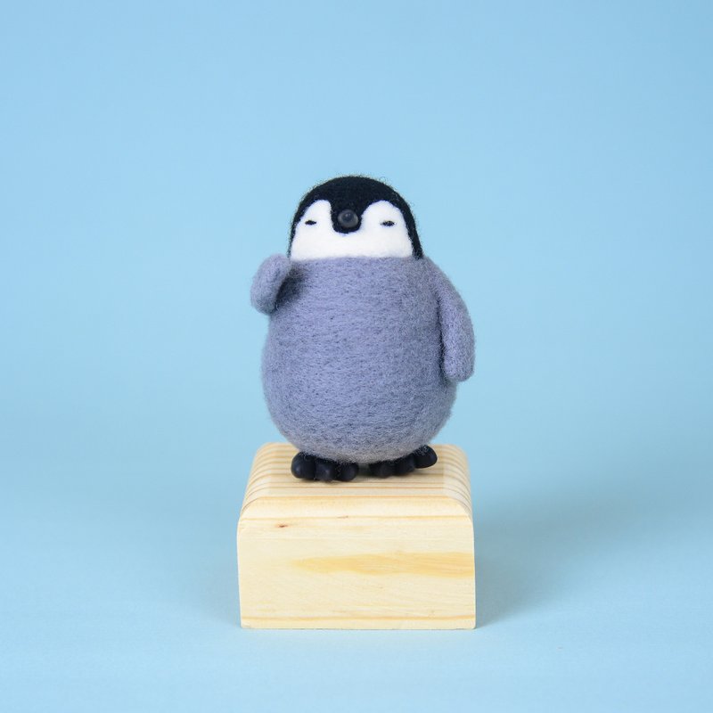  疗育 Animal野生动物 企鹅 羊毛毡  摆饰 - 摆饰 - 羊毛 灰色
