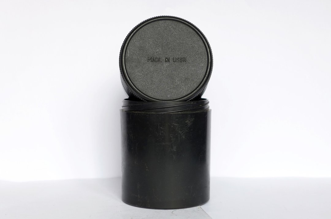 Lens box KOMZ logo bakelite plastic for Jupiter-37 37A 37AM USSR - 相机 - 塑料 黑色