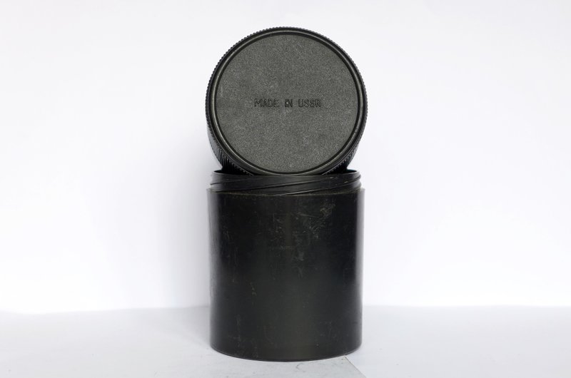 Lens box KOMZ logo bakelite plastic for Jupiter-37 37A 37AM USSR - 相机 - 塑料 黑色