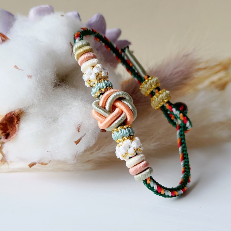 绕线编织结艺手绳 / 冰花结 - 手链/手环 - 其他人造纤维 