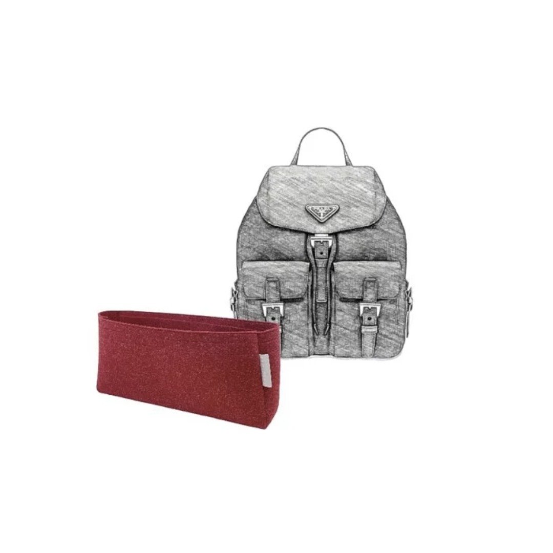 【香港制造|韩国绒布】手制内袋- Prada Small Nylon Backpack - 化妆包/杂物包 - 其他材质 多色