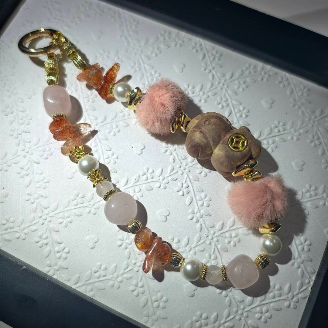 【Dream Crystal Art】超美九色!马年开运天然水晶挂饰吊饰(橙色) - 吊饰 - 半宝石 橘色