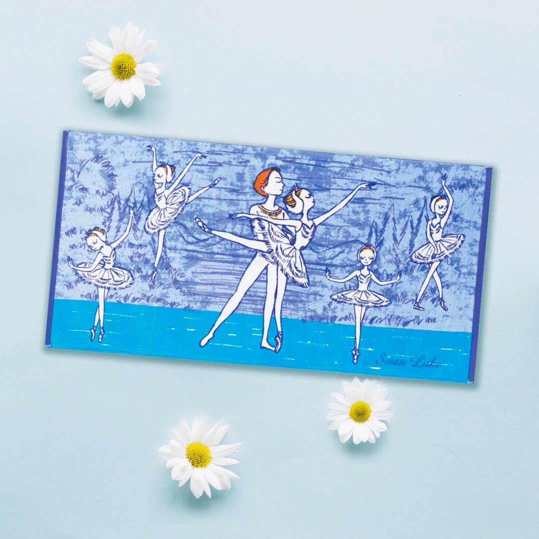 伊之珂芭蕾 | 天鹅湖 芭蕾大浴巾 - 毛巾浴巾 - 棉 蓝色