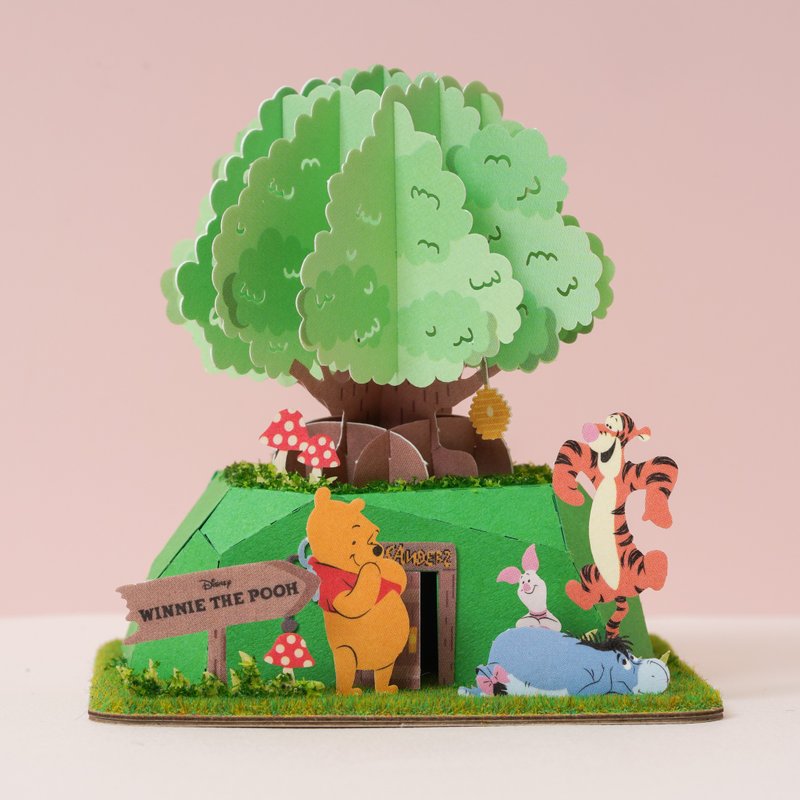 纸模型【迪士尼雷射材料包】小熊维尼树屋 | 9027807 纸风景 - 木工/竹艺/纸艺 - 纸 橘色