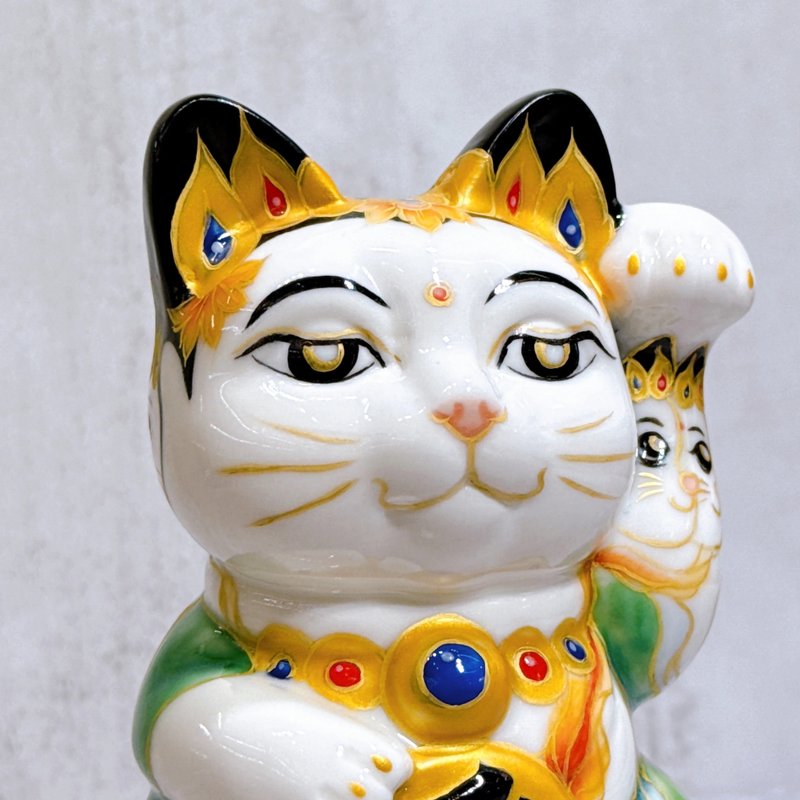 【灵彩福喵】日本清水烧招财猫 | 仫绘 民族猫 - 摆饰 - 瓷 多色