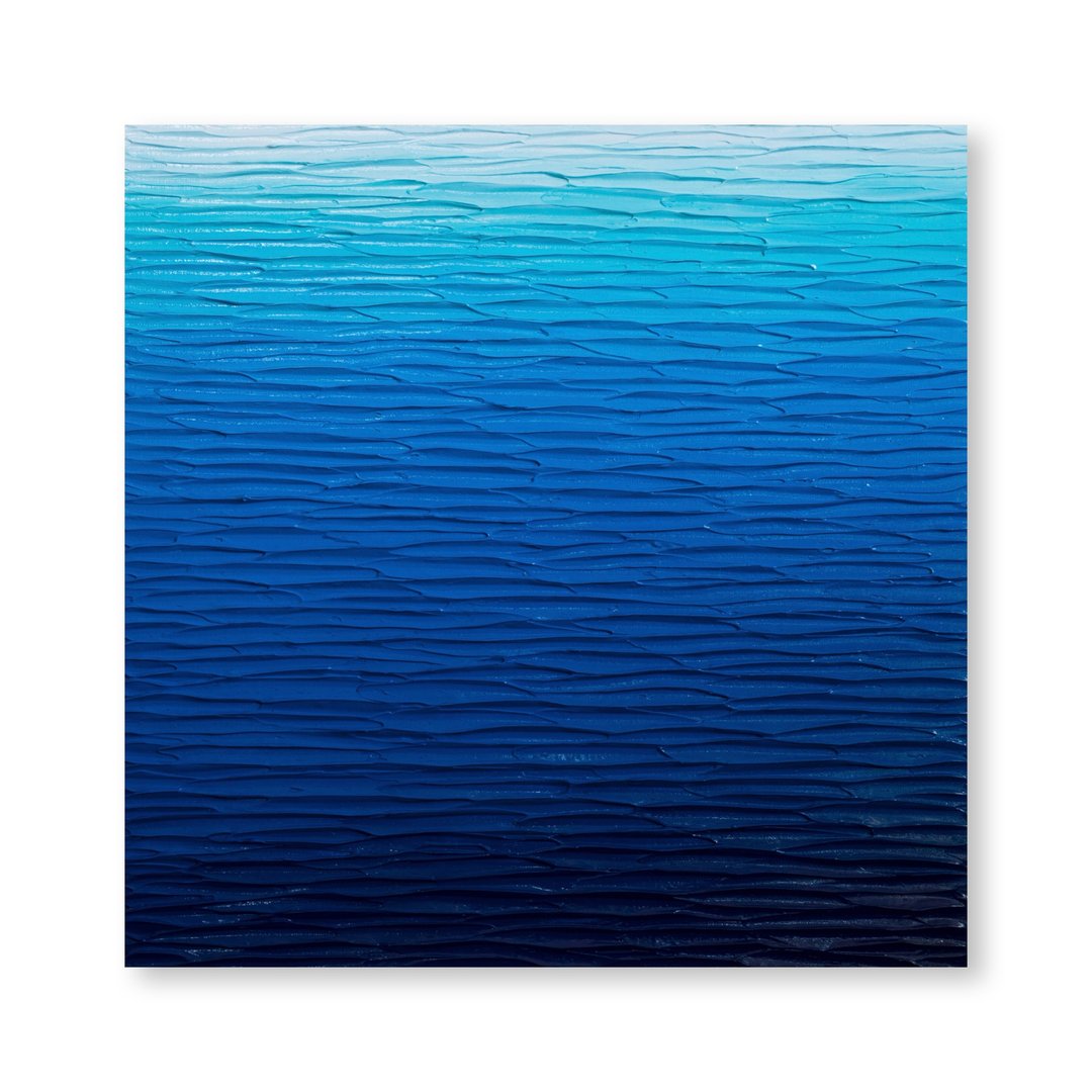 蓝色绘画纹理现代抽象墙装饰 - 海报/装饰画/版画 - 压克力 蓝色
