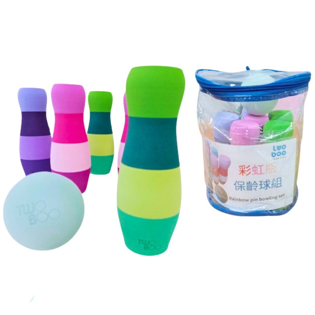 彩虹瓶保龄球组 - 玩具/玩偶 - 环保材料 