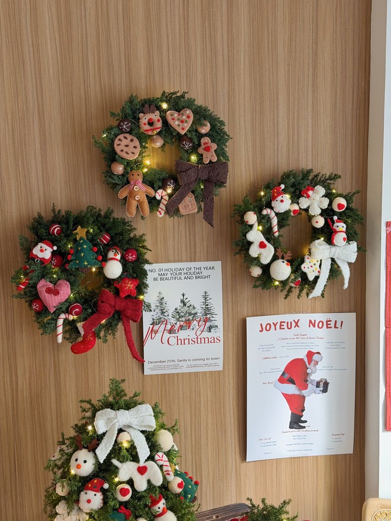 花蔓 Cozy 圣诞花圈 三款配色 - 干燥花/捧花 - 植物．花 绿色