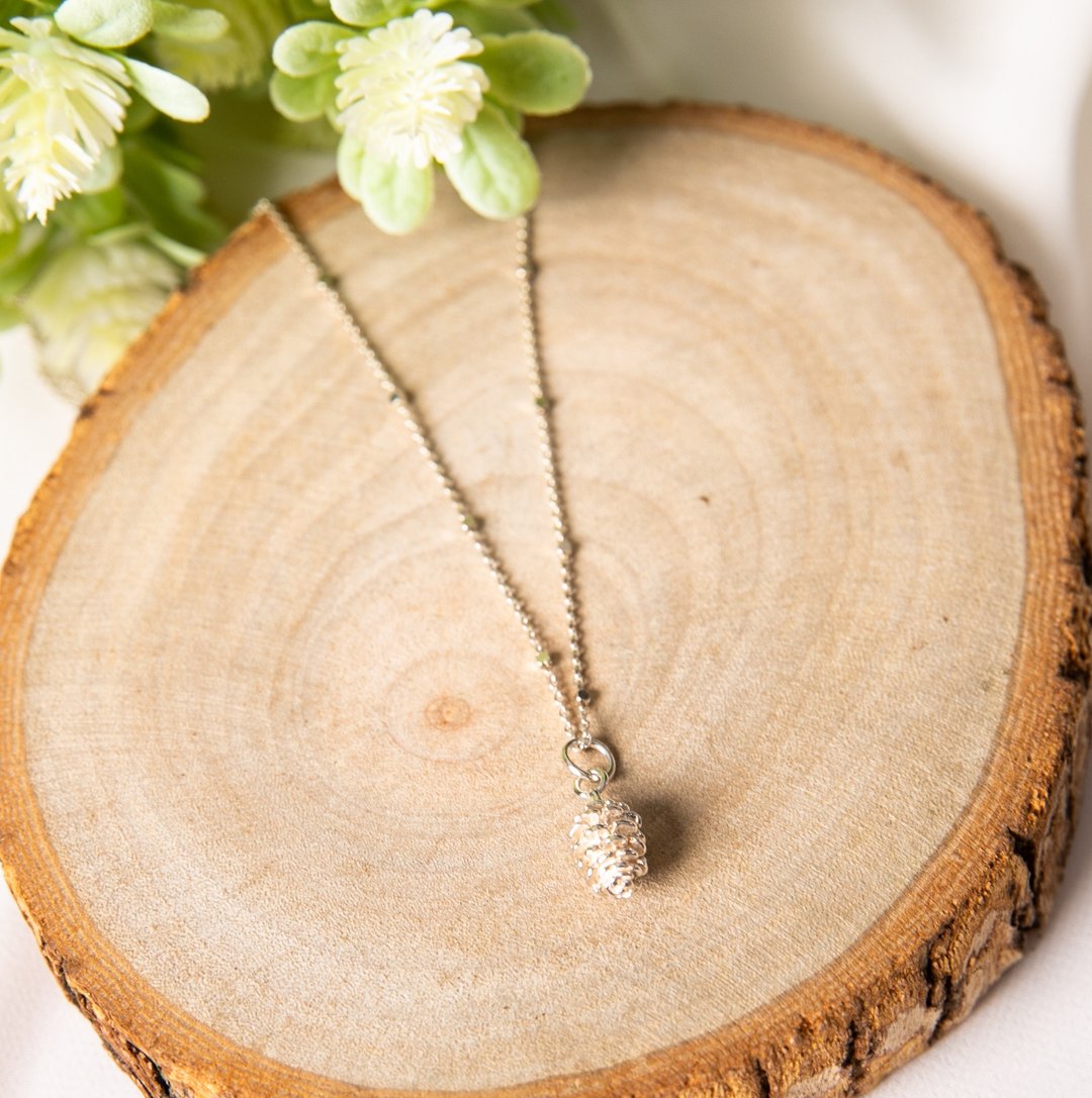 Sliver Necklace - 松果项链 - 项链 - 纯银 银色