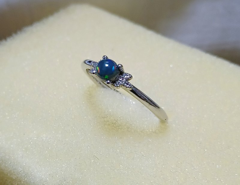 黑色蛋白石戒指 2 - 戒指 - 半宝石 多色