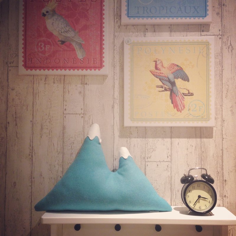 夏日限定 青山 （限量款） - 枕头/抱枕 - 羊毛 蓝色